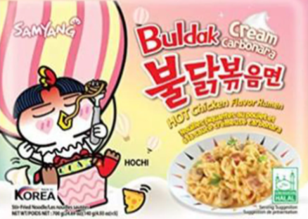 Samyang Spicy Chicken Buldak Noodle Cream Carbonara