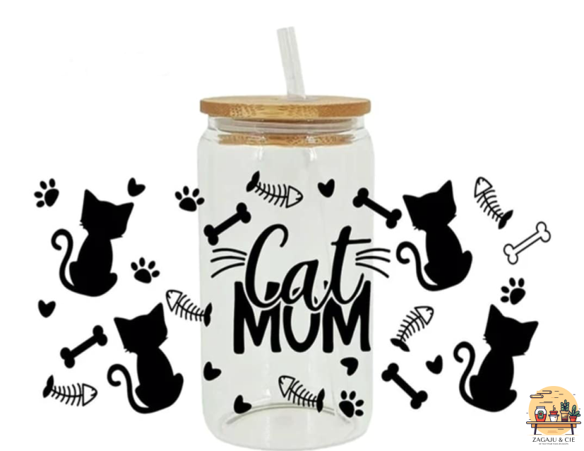 Verre 16 oz Cat Mom