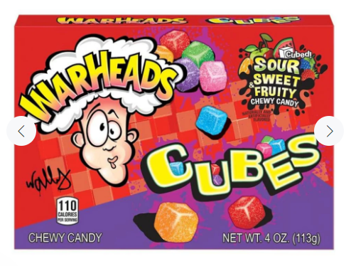 Warhead Sour Sweet Fruity Cubes