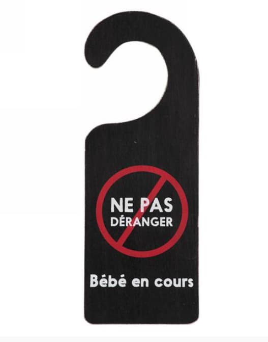 Affiche de porte " Bébé en cours"