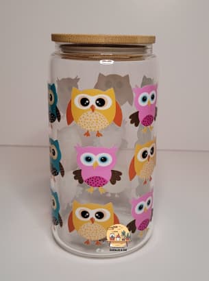 Verre 16 oz Hibou 2e à 50%