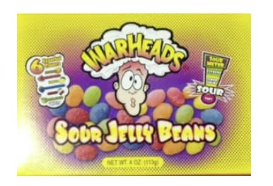 Theater Box Warheads Sour Jelly Beans