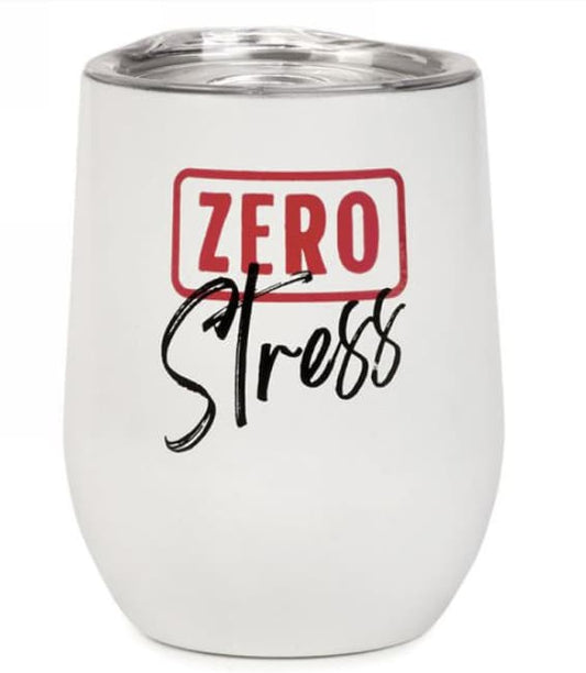 Gobelet de vin isolé "Zéro Stress"