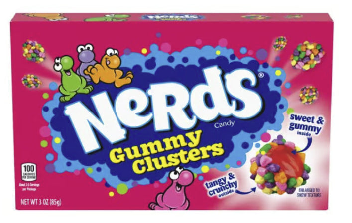 THEATER BOX WONKA NERDS GUMMY CLUSTERS