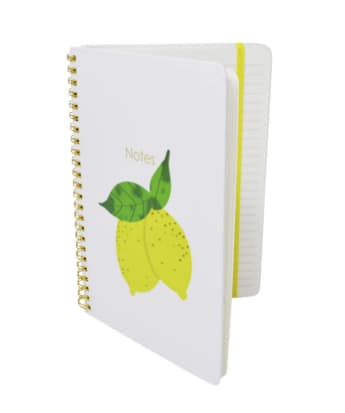 Cahier de notes rigide - Citron