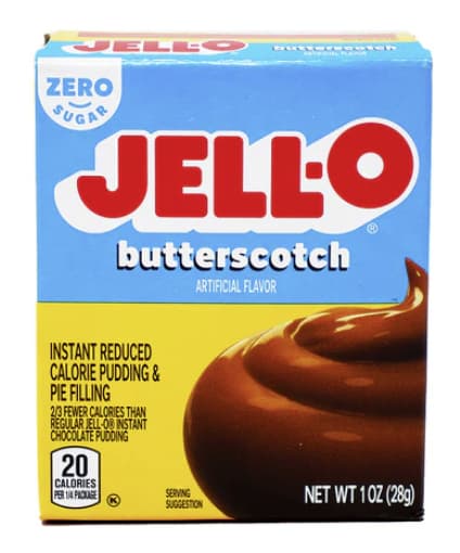 Jell-O Pouding Instant Butterscotch SANS SUCRE