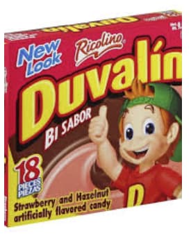 Ricolino Duvalin Fraise et noisette