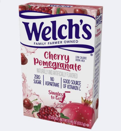 Welch's Single On the Go Sans Sucre Pomegrenade