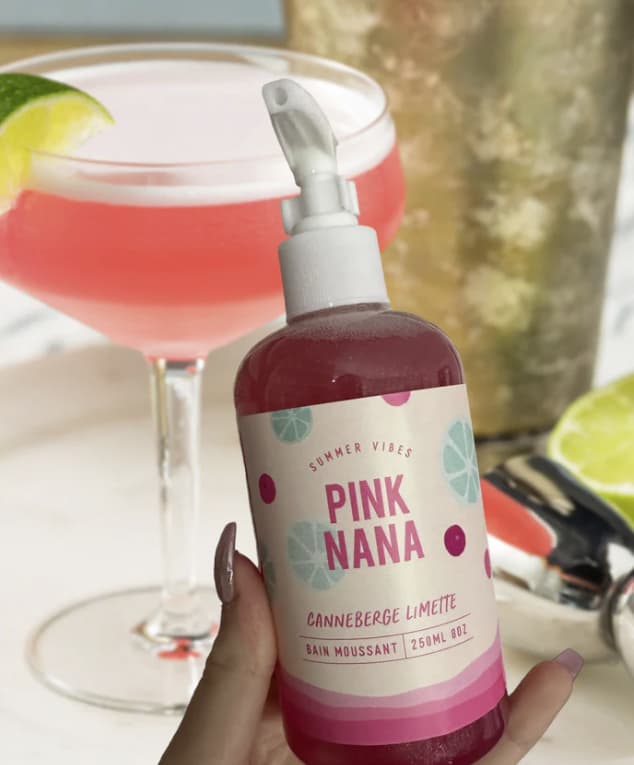 Pink Nana - Bain moussant Canneberge Limette