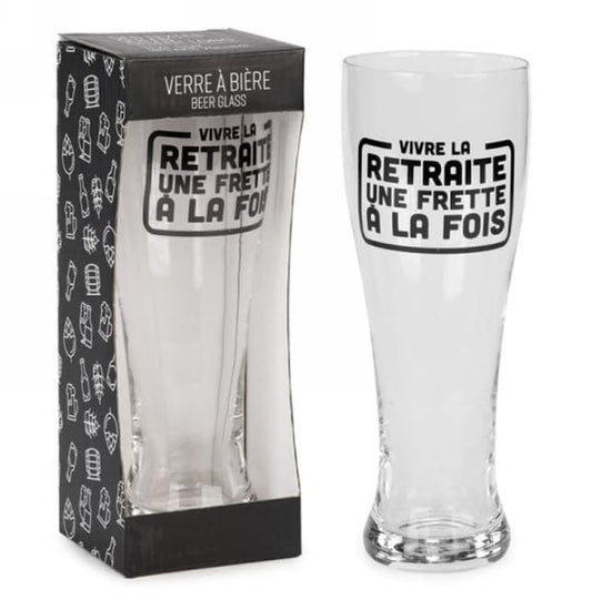 Verre à bière Retraite