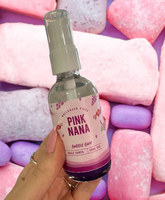 Pink Nana - Huile corps Bubblegum raisin