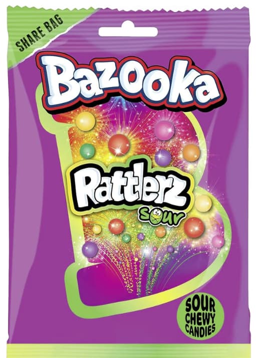 Bazooka Rattlerz Sour 100g