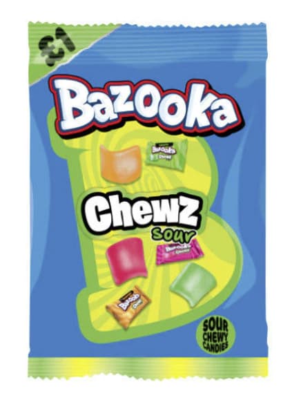 Bazooka Chews Sour 120g