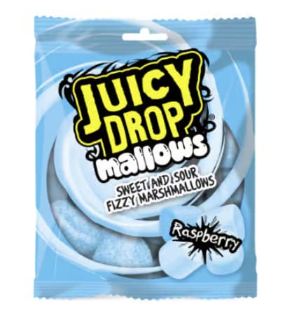 Bazooka Juicy Drop Mallows Raspberry 100g