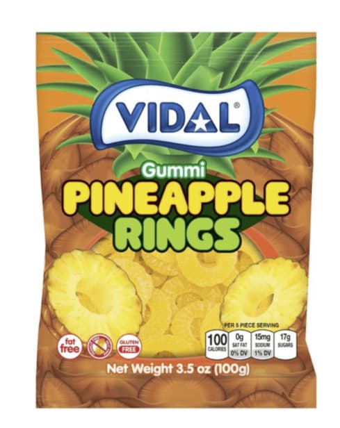 Vidal Tranche Ananas 100g