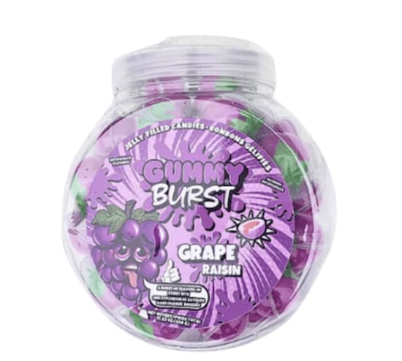 Gummy Burst Jelly Filled Candies Grape Halal