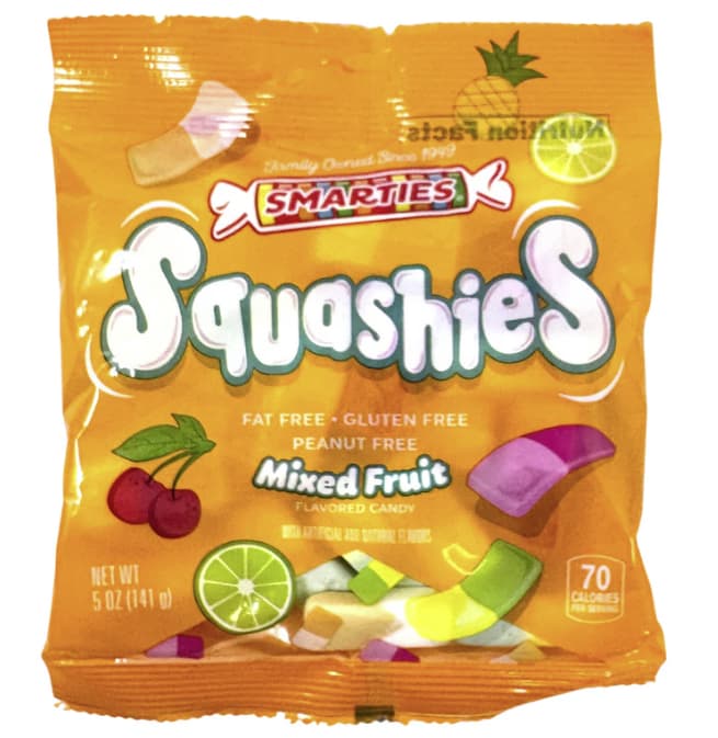 Swizzels Smarties Squashies Mixed Fruit 142g