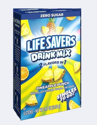 Lifesaver Single On the Go Sans Sucre Punch Ananas