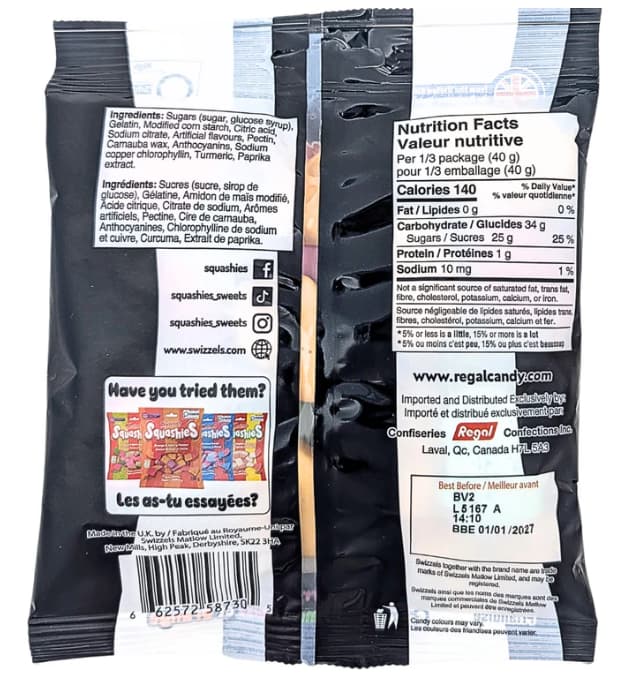 Swizzels Squashies Squeletons 120g
