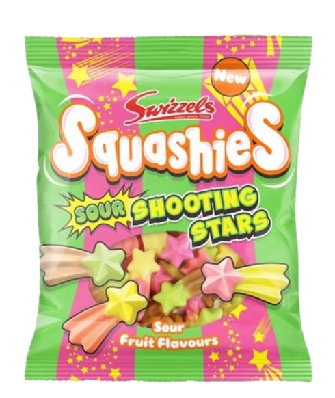 Swizzels Squashies Sour Shooting Stars British