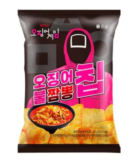 NETFLIX Squid Game Spicy Jjamppong Chips 50g