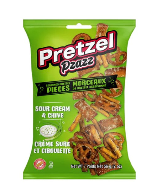Pretzel Pzazz Sour Cream & Chive 56g