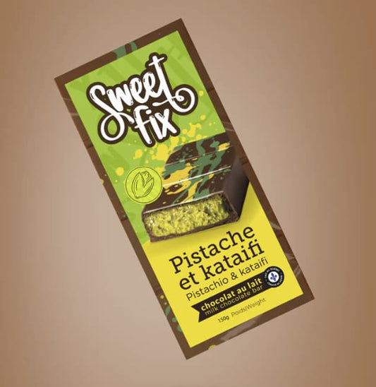 SWEETFIX- Chocolat Dubaï Pistache chocolat au lait