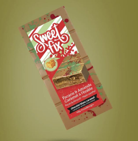 SWEETFIX- Chocolat Dubaï Pacane & Amande Caramel à l'érable