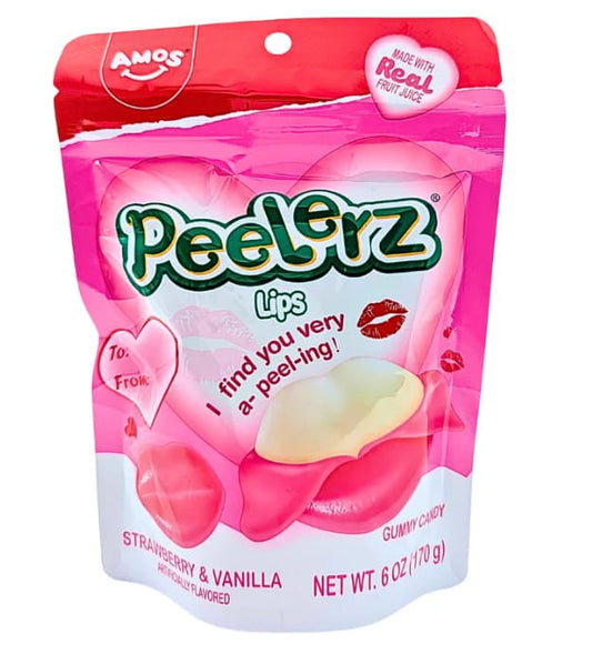 Amos Peelerz Lips Gummy Fraise et Vanille 170g