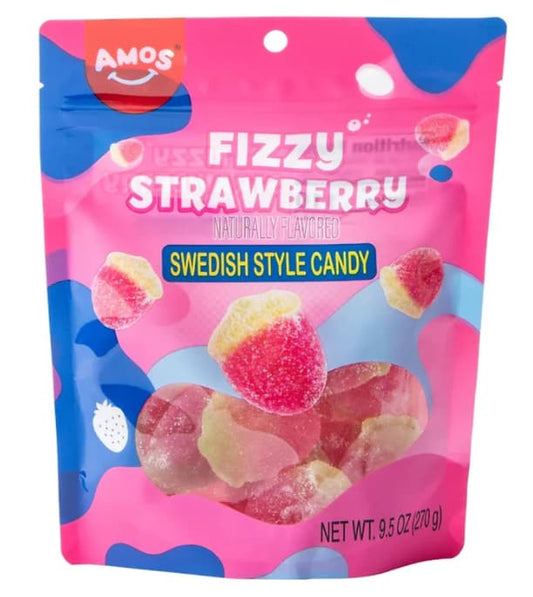 Amos Swedish Sub Bag - Fizzy Strawberry 269g