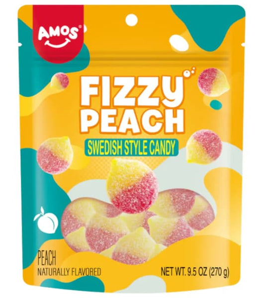 Amos Swedish Sub Bag - Fizzy Peach 269g