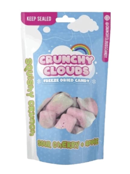 **EXPIRATION 05/2026**Crunchy Clouds Squishy Crunch Squashies Sour Cherry & Apple British