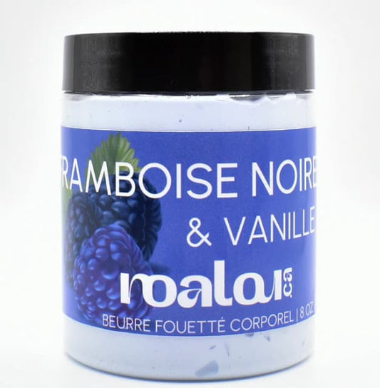Noalou - BEURRE CORPOREL FOUETTÉ | FRAMBOISE NOIRE & VANILLE 8oz