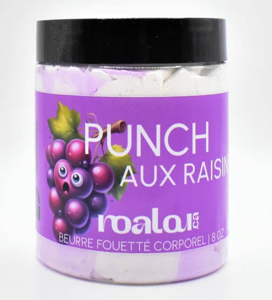 Noalou - BEURRE CORPOREL FOUETTÉ | PUNCH AUX RAISINS 4oz