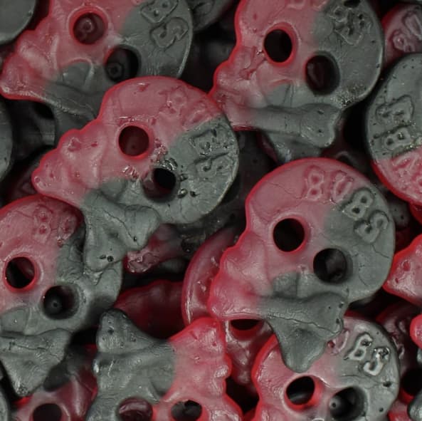 BUBS - Raspberry & Licorice Skull