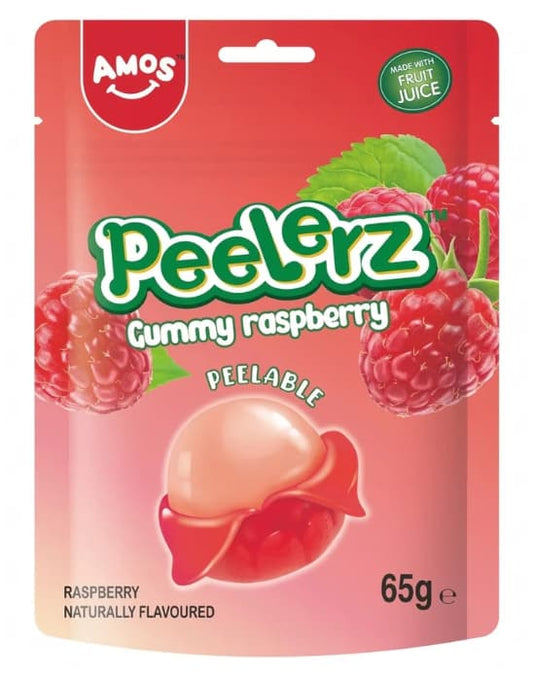 AMOS Peelerz Gummy Raspberry 65g