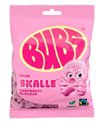 **ARRIVAGE MI-JUIN**Bubs Raspberry Sour Skulls 90g