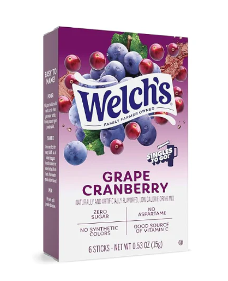 Welch's Raisins et Canneberge Single to go Sans Sucre
