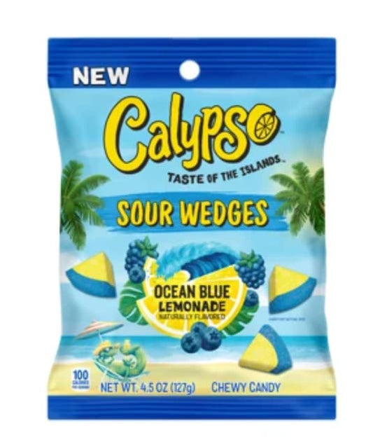Calypso Sour Wedges Ocean Blue Limonade 127g