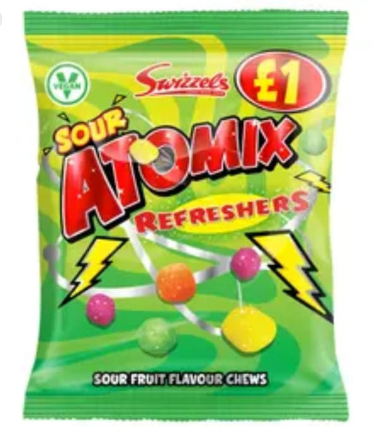 Swizzels Atomix Refreshers Sour Fruit Chews