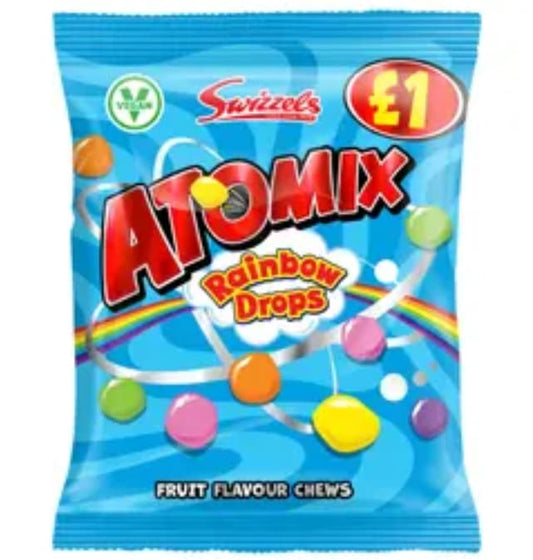 Swizzels Atomix Rainbow Drops Fruit Chews