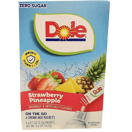 Dole Single To Go Zero Sugar Strawberry Pineapple