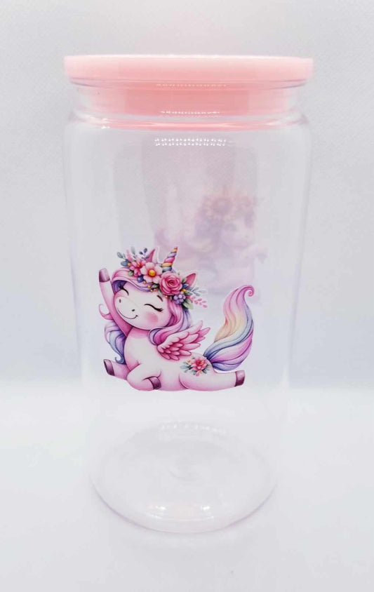 Verre 16 oz Licorne 2 PLASTIQUE