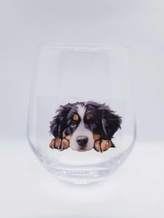 Verre à vin Chien mignon 1