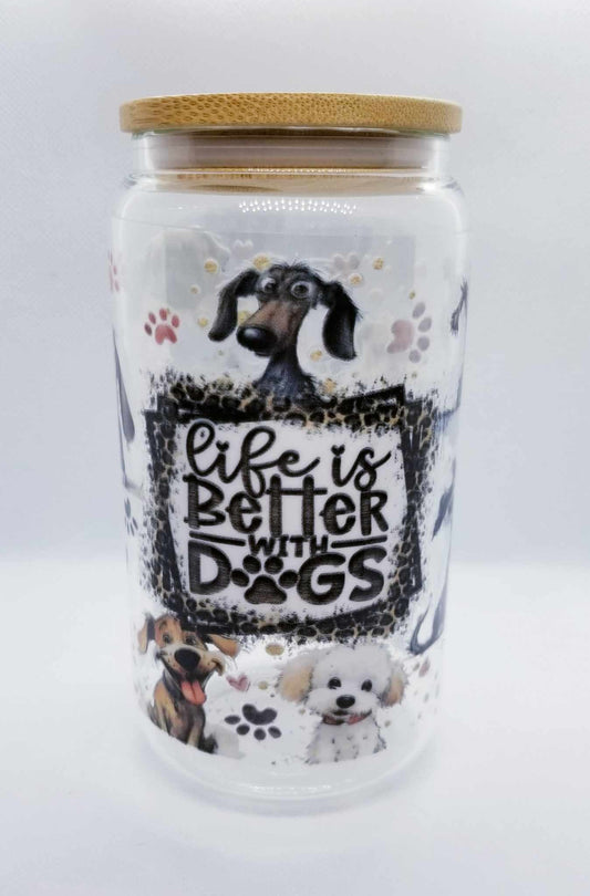 Verre 16 oz Dogs