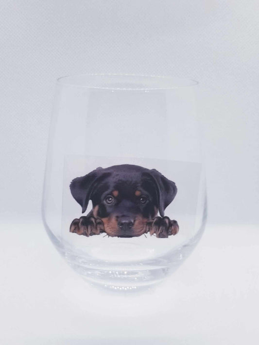 Verre à vin Chien mignon 5