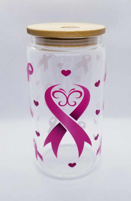 Verre 16 oz Cancer du seins (Légers défauts)