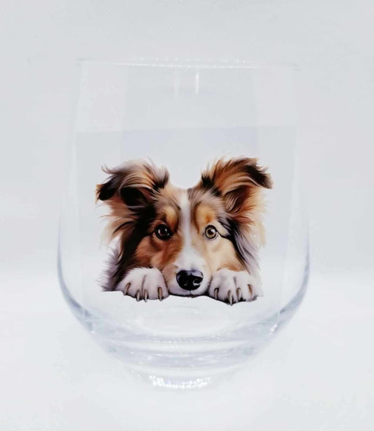 Verre à vin Chien mignon 17