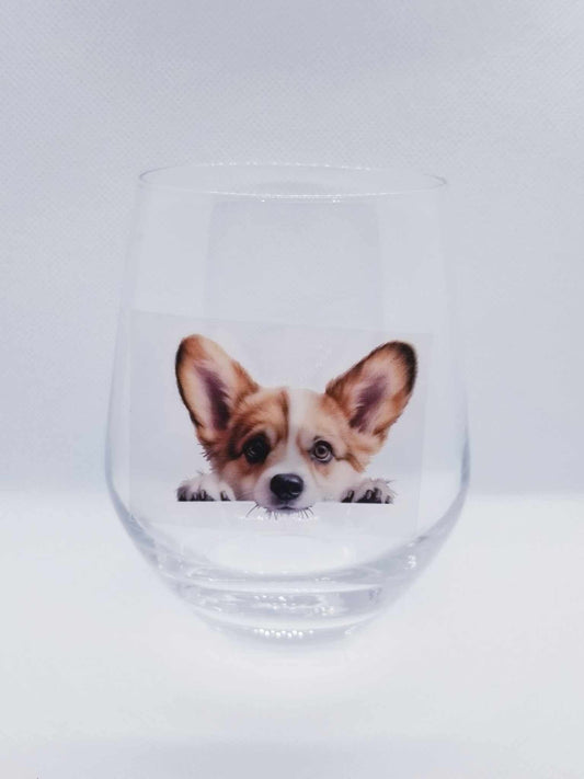 Verre à vin Chien mignon 2