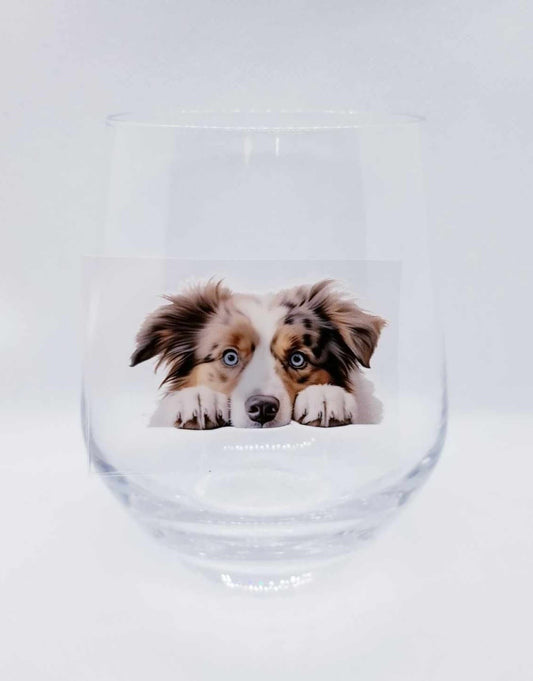 Verre à vin Chien mignon 16